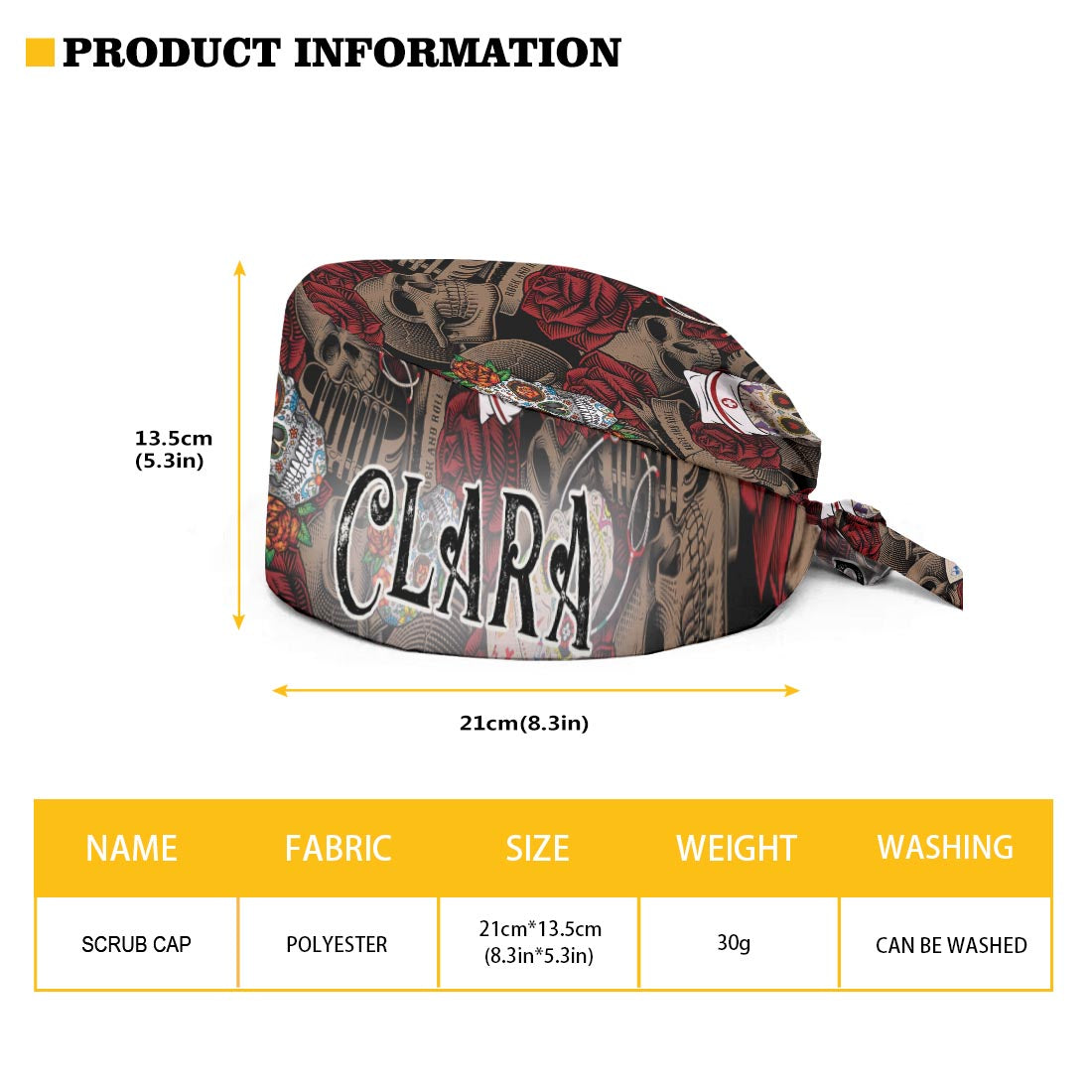 Nurse Life – Personalisierte OP-Haube für Pflegekräfte