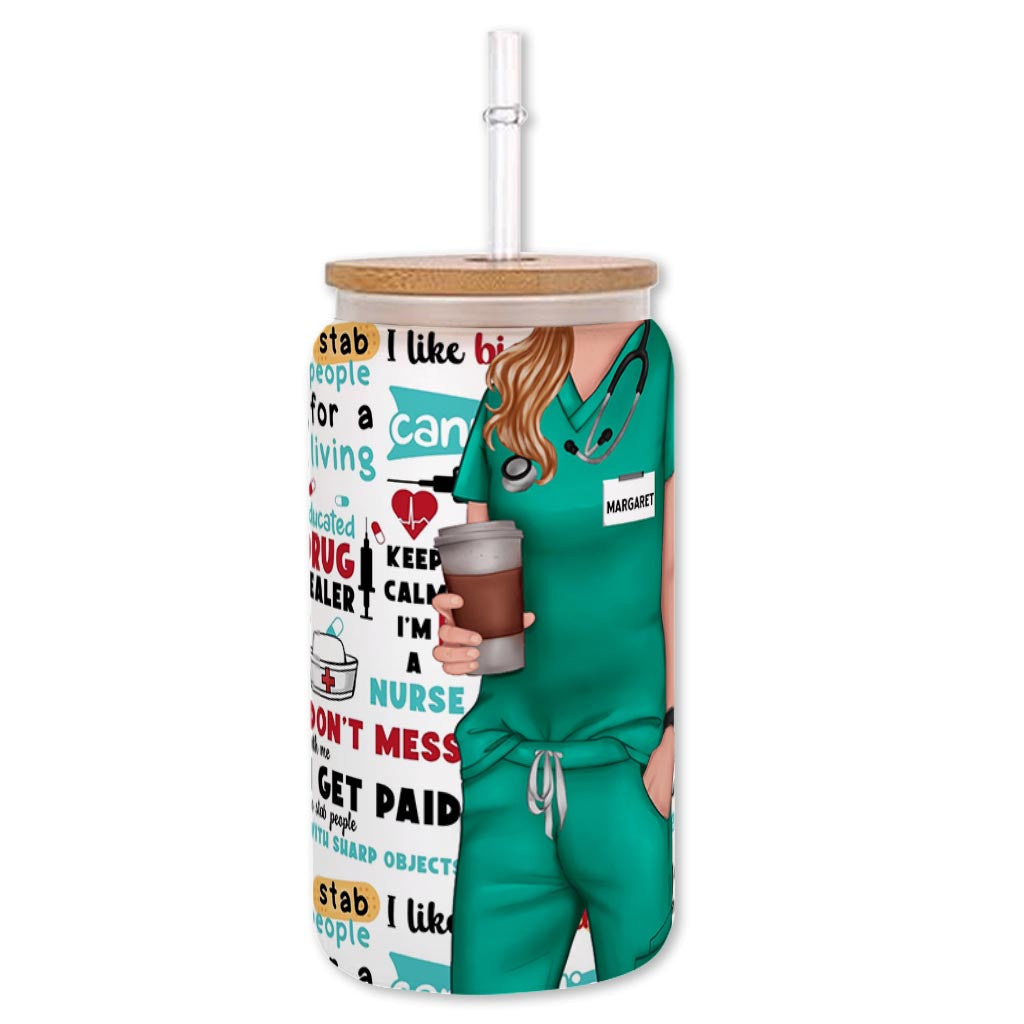 Lustige Sprüche aus dem Pflegealltag – personalisiertes Pflege-Dosenglas