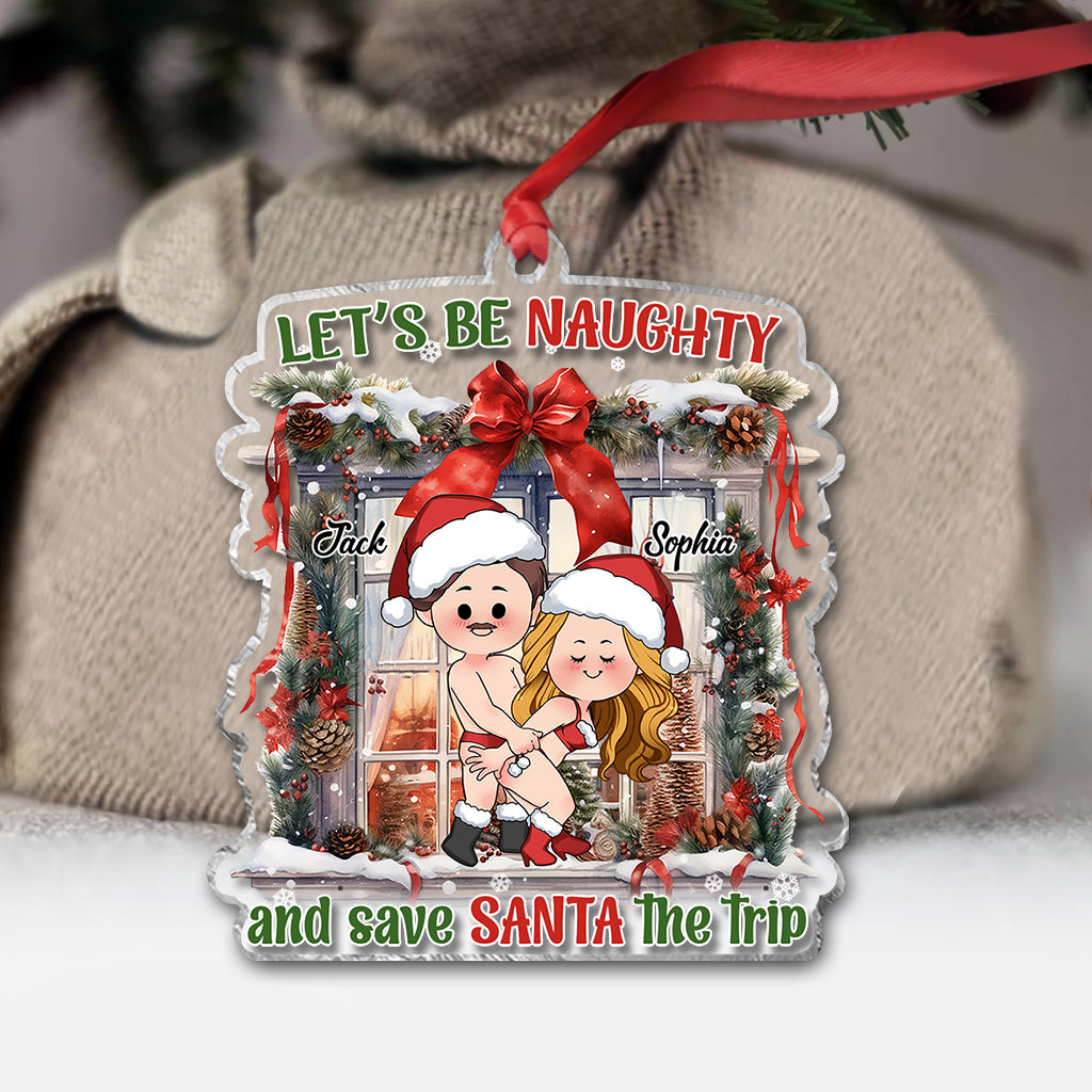 Lasst uns frech sein – Personalisierter transparenter Pärchen-Anhänger