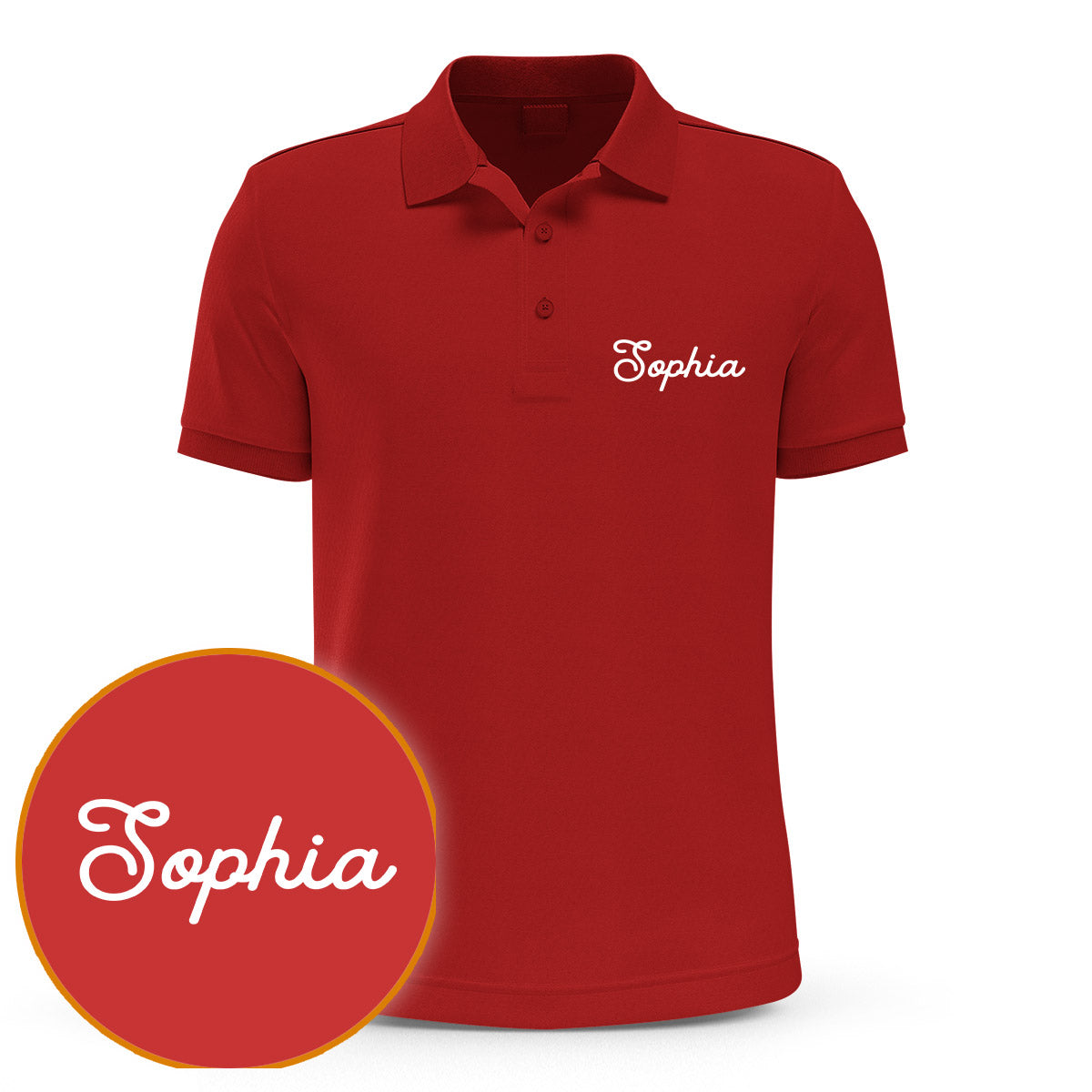 Personalisiertes Poloshirt mit Stickerei für Paare – Individueller Name