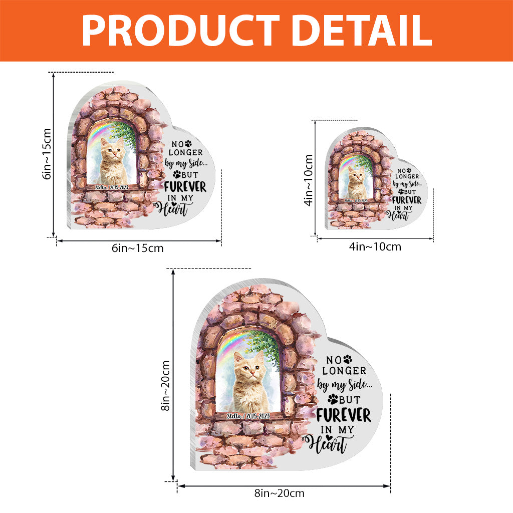 No Longer By My Side - Personalized Dog Custom Shaped Acrylic Plaque