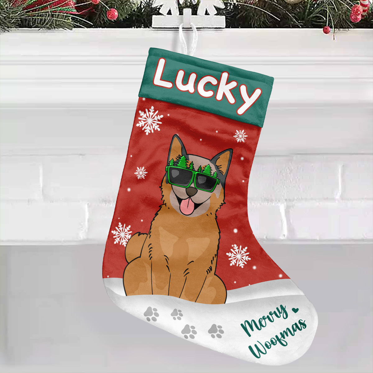 Fröhliche Hundeweihnachten – personalisierte Weihnachtsstrümpfe für Hunde
