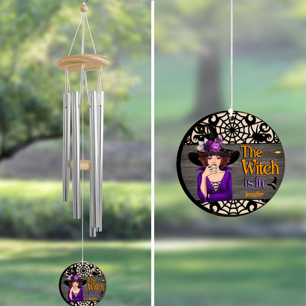 Die Hexe ist da – Personalisiertes Hexen-Windspiel