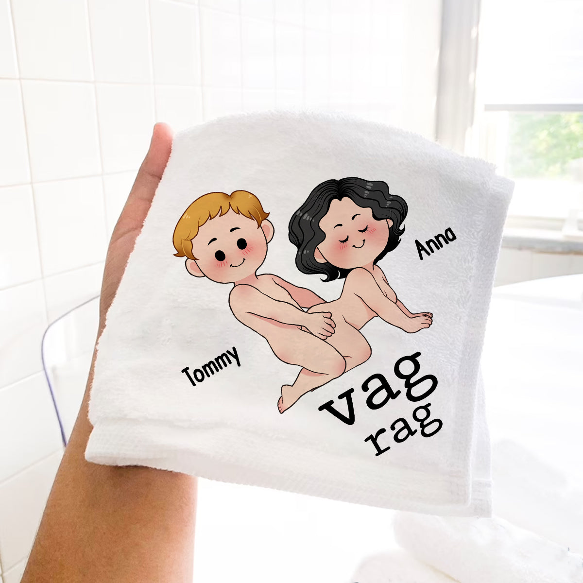 Cum Rag – Personalisiertes Handtuch für Paare