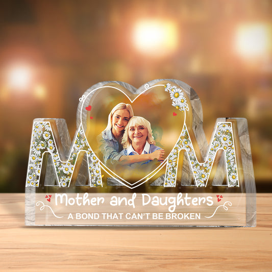 Mutter und Tochter – Personalisierte Acrylplakette in individueller Form für die Mutter