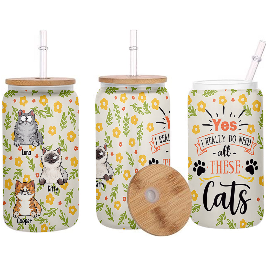 Ja, ich brauche wirklich all diese personalisierten Katzen- und Hunde-Trinkgläser.