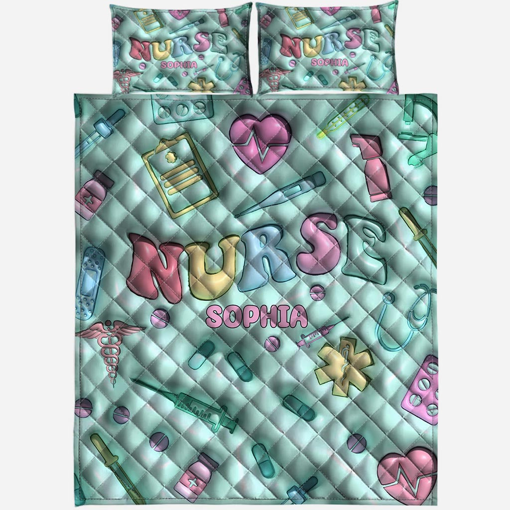 Nurse Life - Personalized Nurse Quilt Set