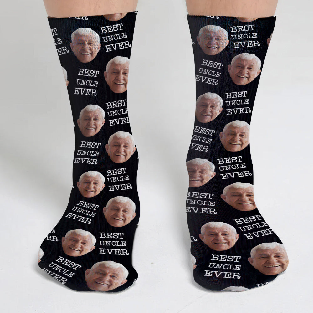 Individuell gestaltete Socken für Onkel