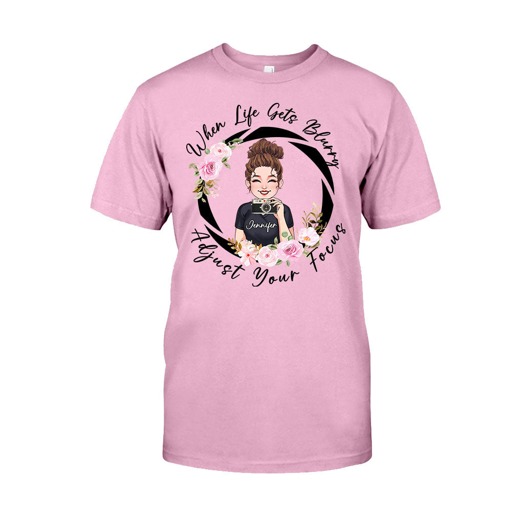Fokus anpassen – Personalisiertes Fotografie-T-Shirt und Hoodie