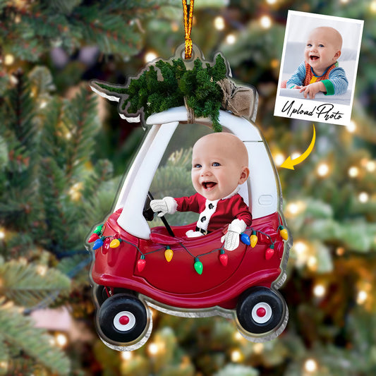 Cute Baby - Personalized Newborn Transparent Ornament