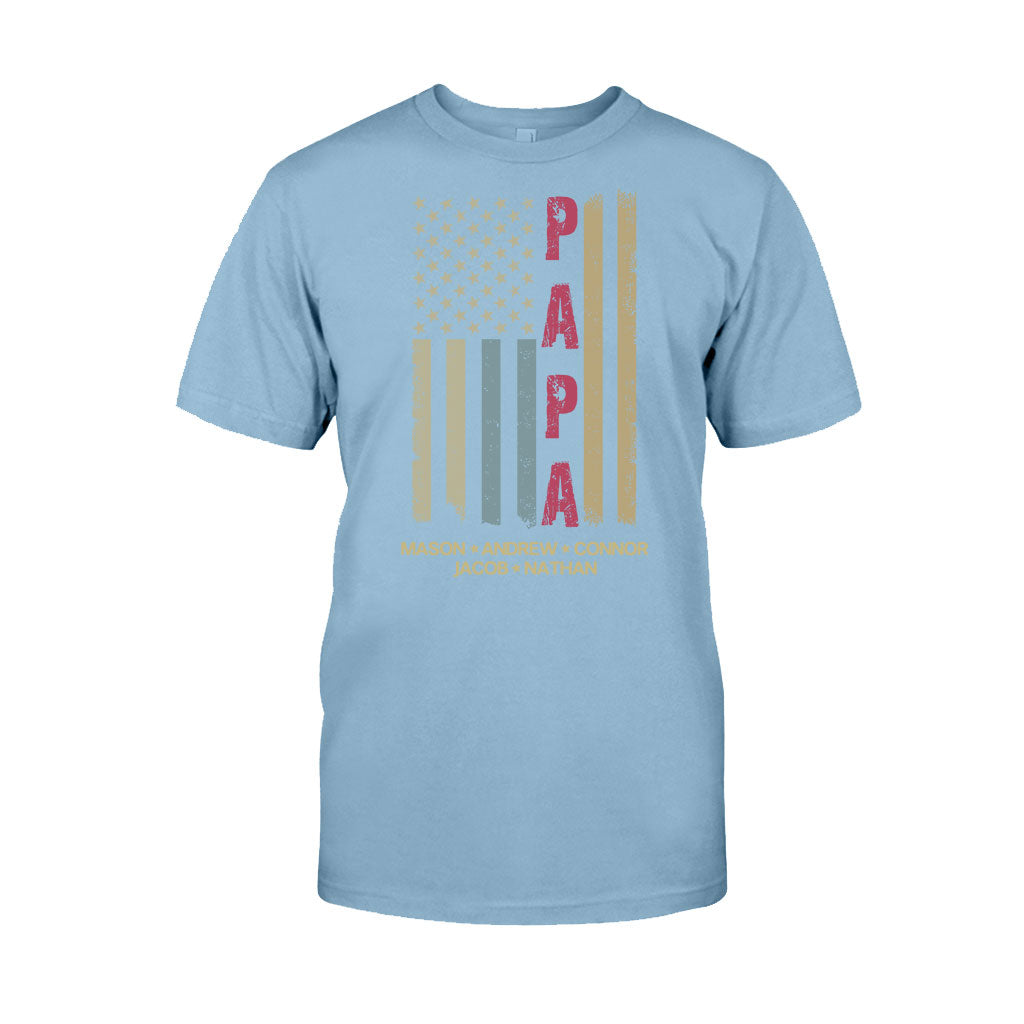 Personalisiertes Opa-T-Shirt & Hoodie mit amerikanischer Flagge