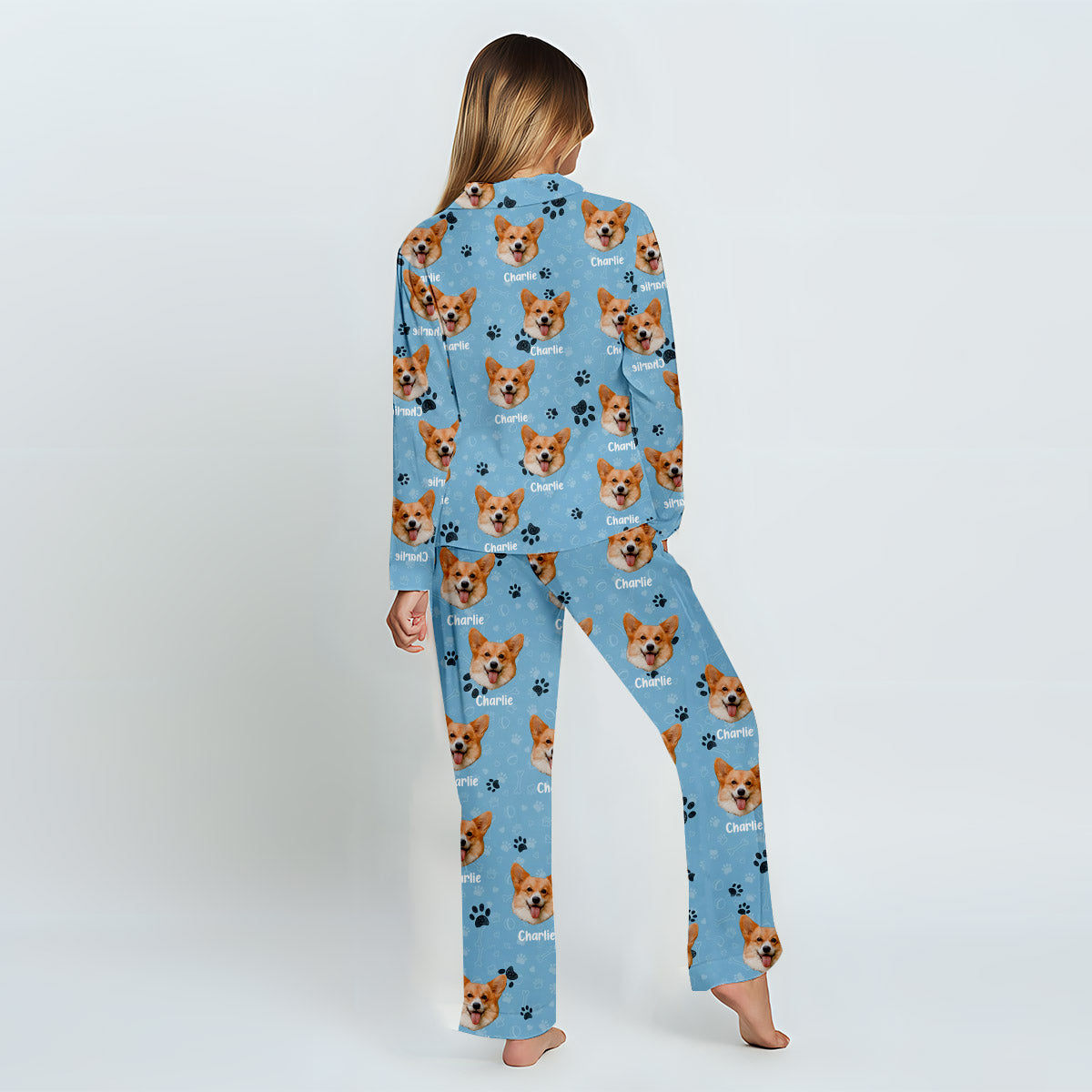 Personalisierte Haustierdecke mit Foto – Geschenk für Katzenliebhaber, Hundeliebhaber, Katzenfreunde – Personalisierter Pyjama mit Knopfleiste
