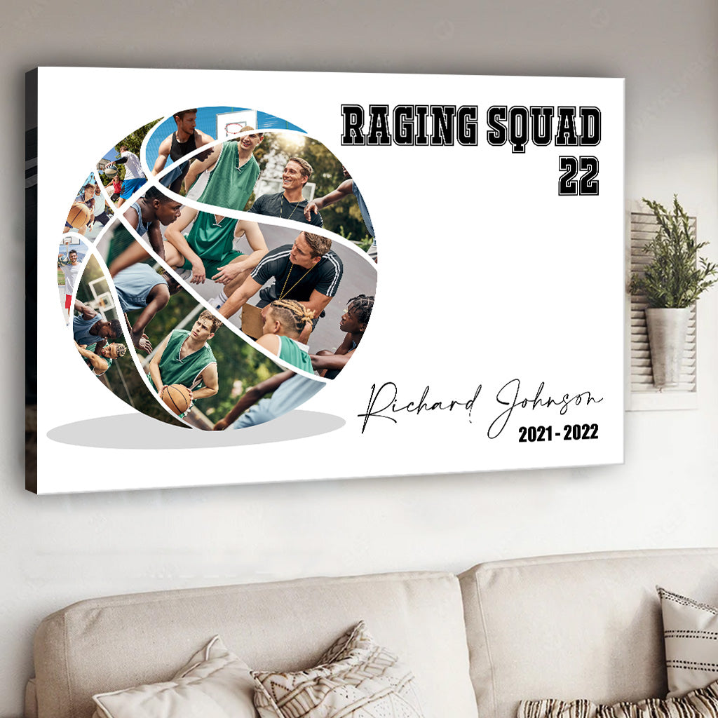 Liebe Basketball – Personalisierte Basketball-Leinwand und Poster