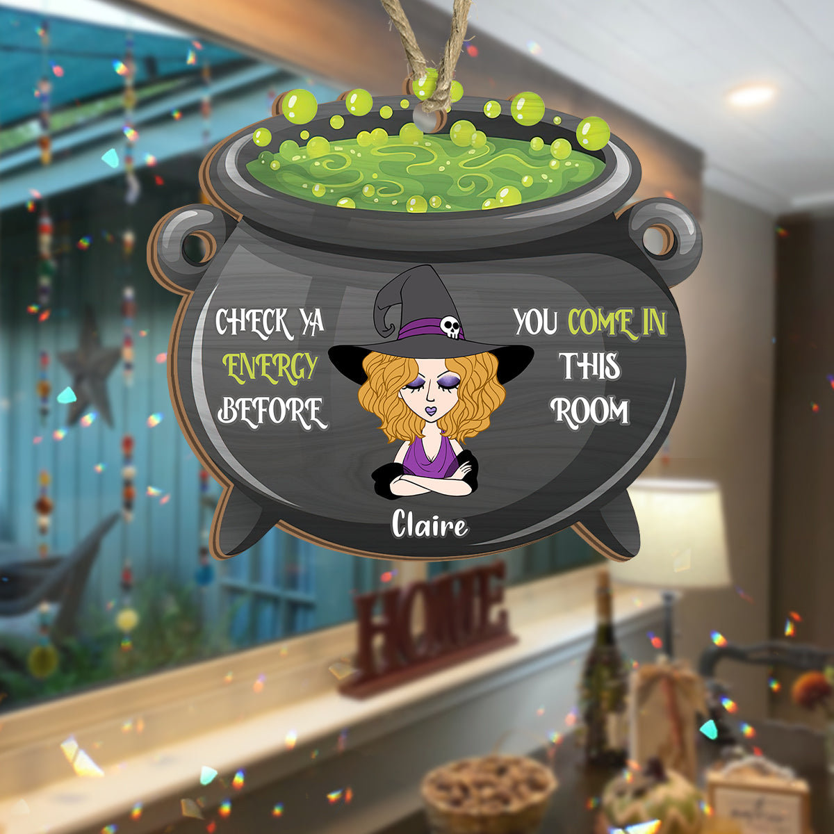Check Ya Energy – Personalisierter Hexen-Sonnenfänger
