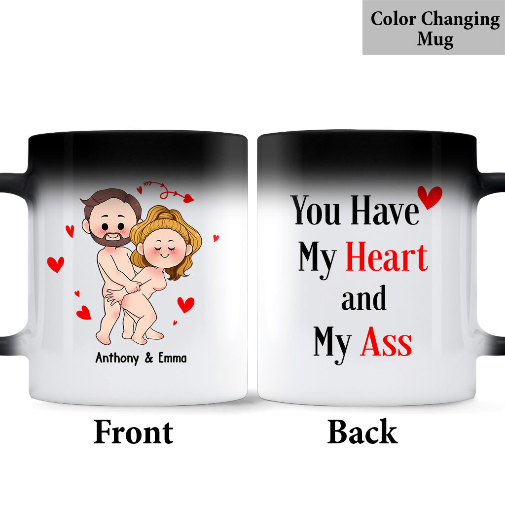 Ich will nur, dass du glücklich bist – Geschenkidee für Paare (Ehemann, Ehefrau, Freund, Freundin) – Personalisierte Tasse