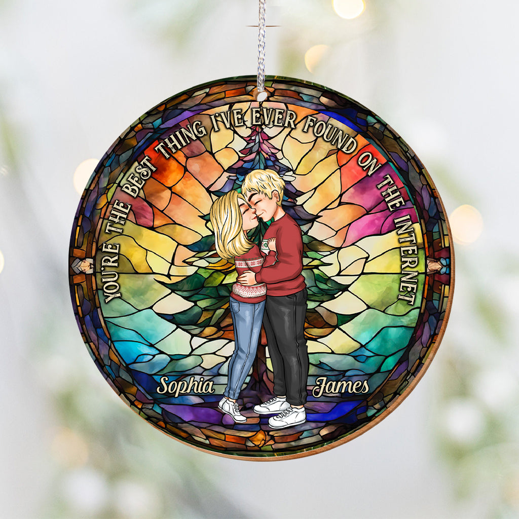 Du bist das Beste, was ich je im Internet gefunden habe – Geschenk für Ehemann, Ehefrau, Freund, Freundin – personalisierter Weihnachtsschmuck