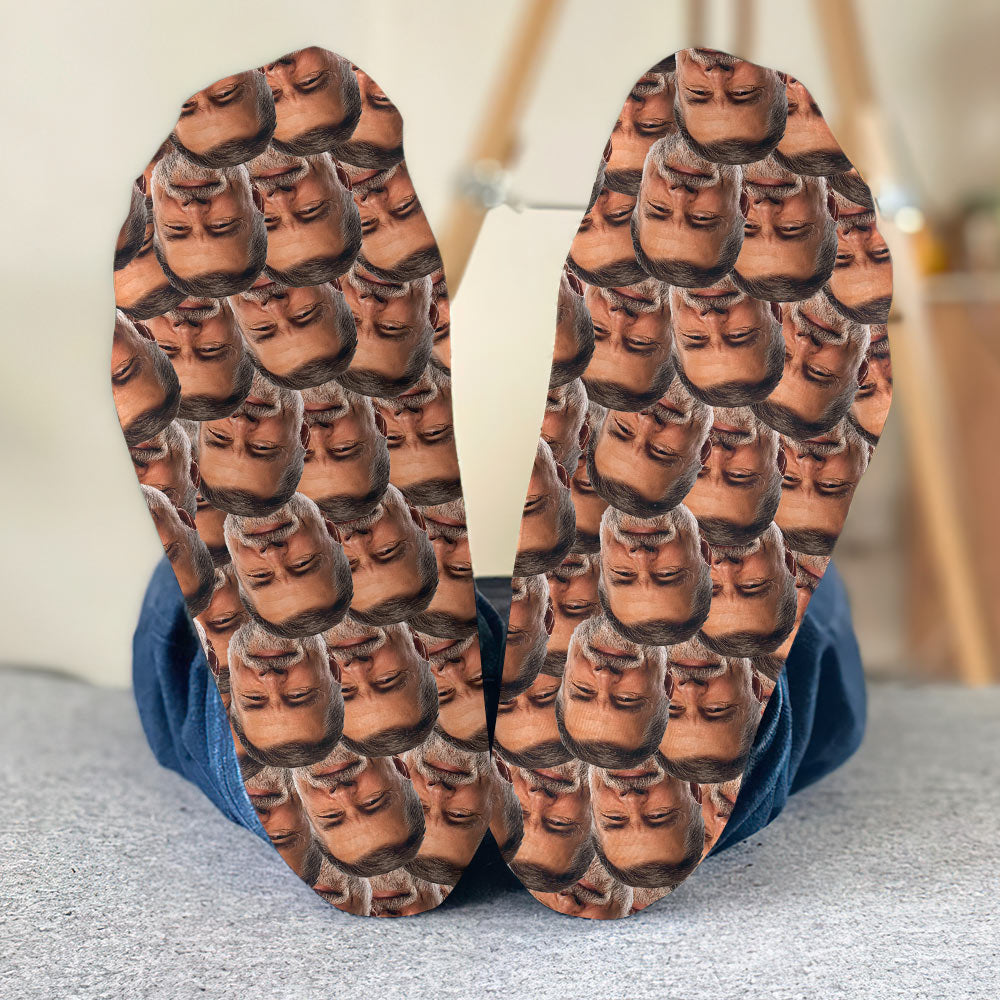 Customizable Printed Face - Personalized Uncle Socks
