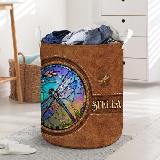 Libelle aus Buntglas – Personalisierter Libellen-Aufbewahrungskorb