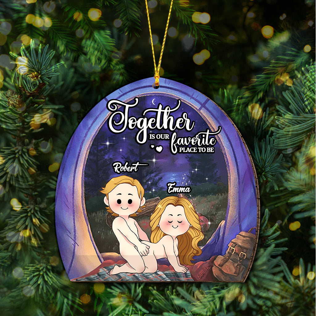 Gemeinsam sind wir am liebsten – personalisierter Camping-Anhänger