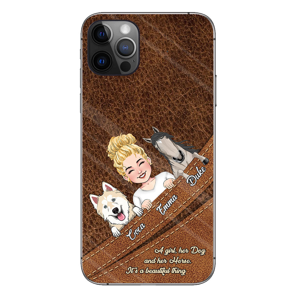What A Beautiful Thing - Personalized Horse Phone Case