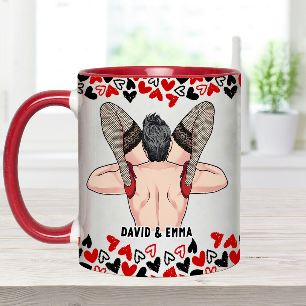 „Ich liebe dein Gesicht“ – personalisierte Tasse für Paare