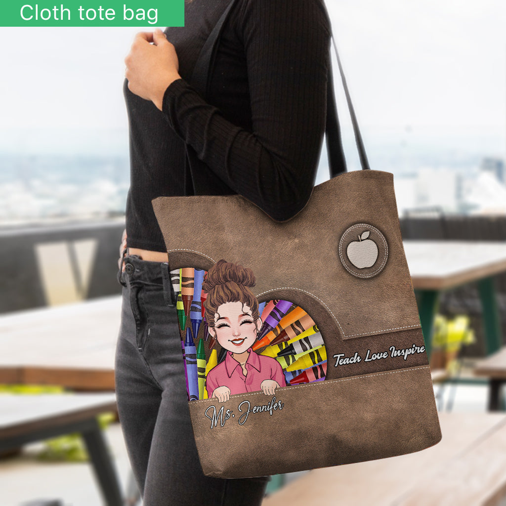 Lehren, Lieben, Inspirieren – Personalisierte Lehrertasche