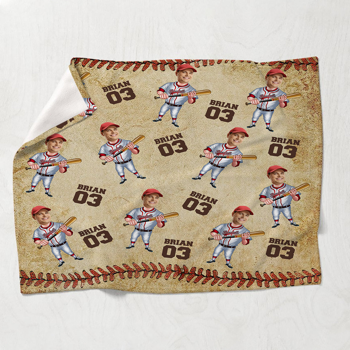 My Baseball Blanket - Personalized Baseball Blanket