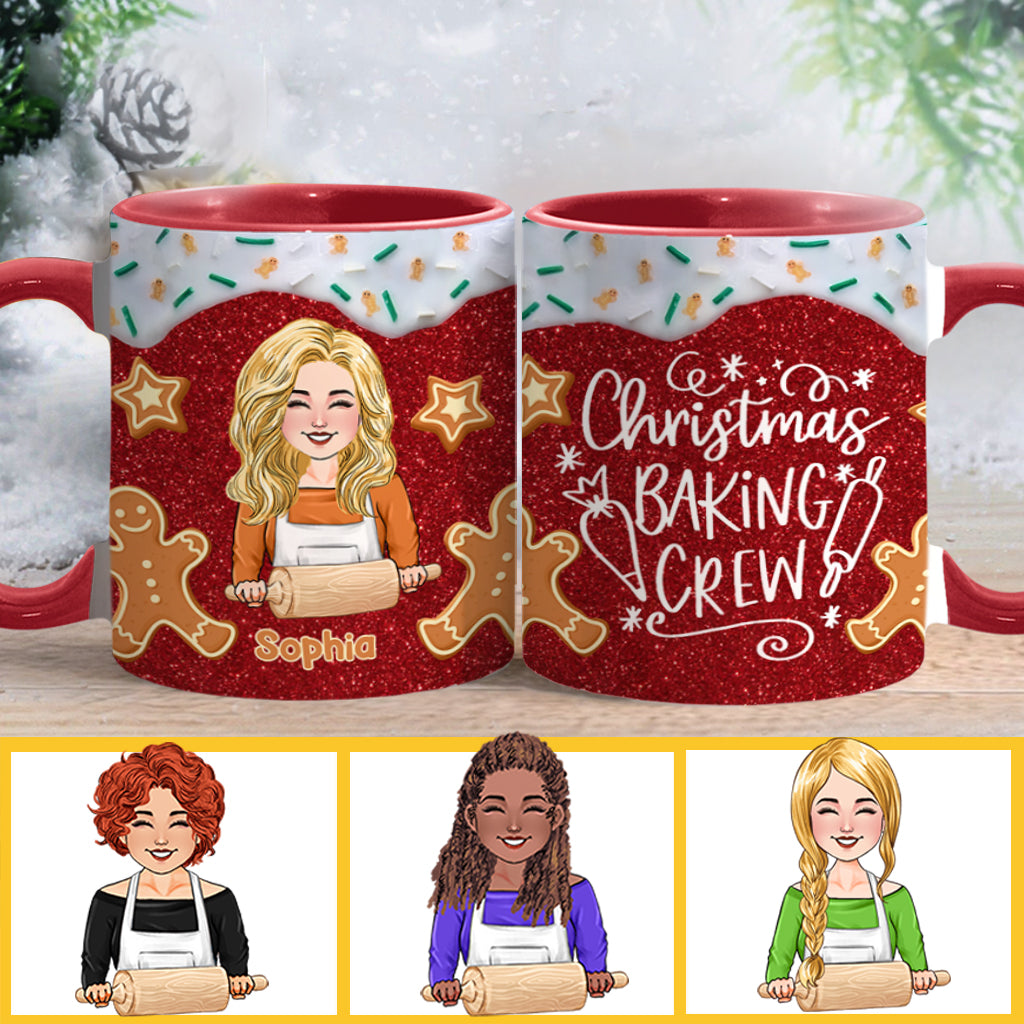 Weihnachtsbäckerteam – Personalisierte Backtasse