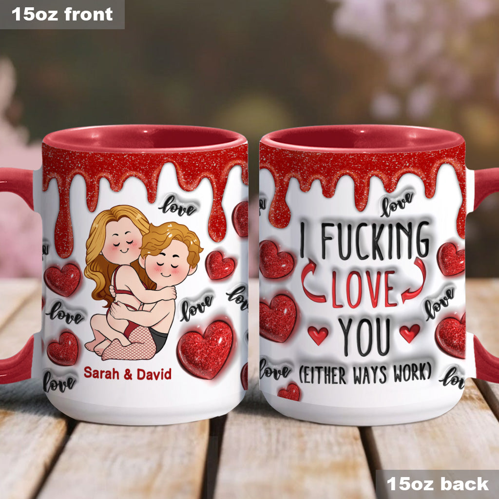 Ich liebe dich – Personalisierte Tasse für Paare