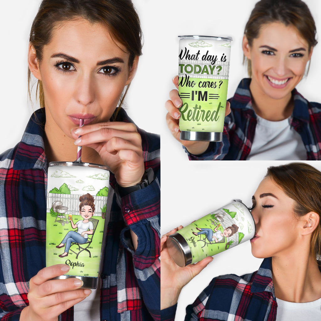 Welcher Tag ist heute? Wen interessiert's? - Personalisierter, ausrangierter Trinkbecher