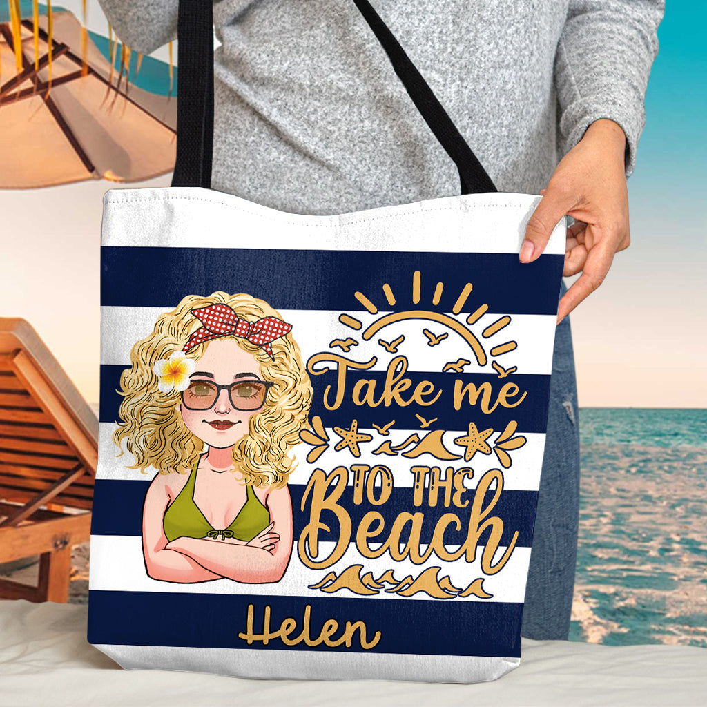 Strand bitte – Personalisierte Tragetasche für Meeresliebhaber