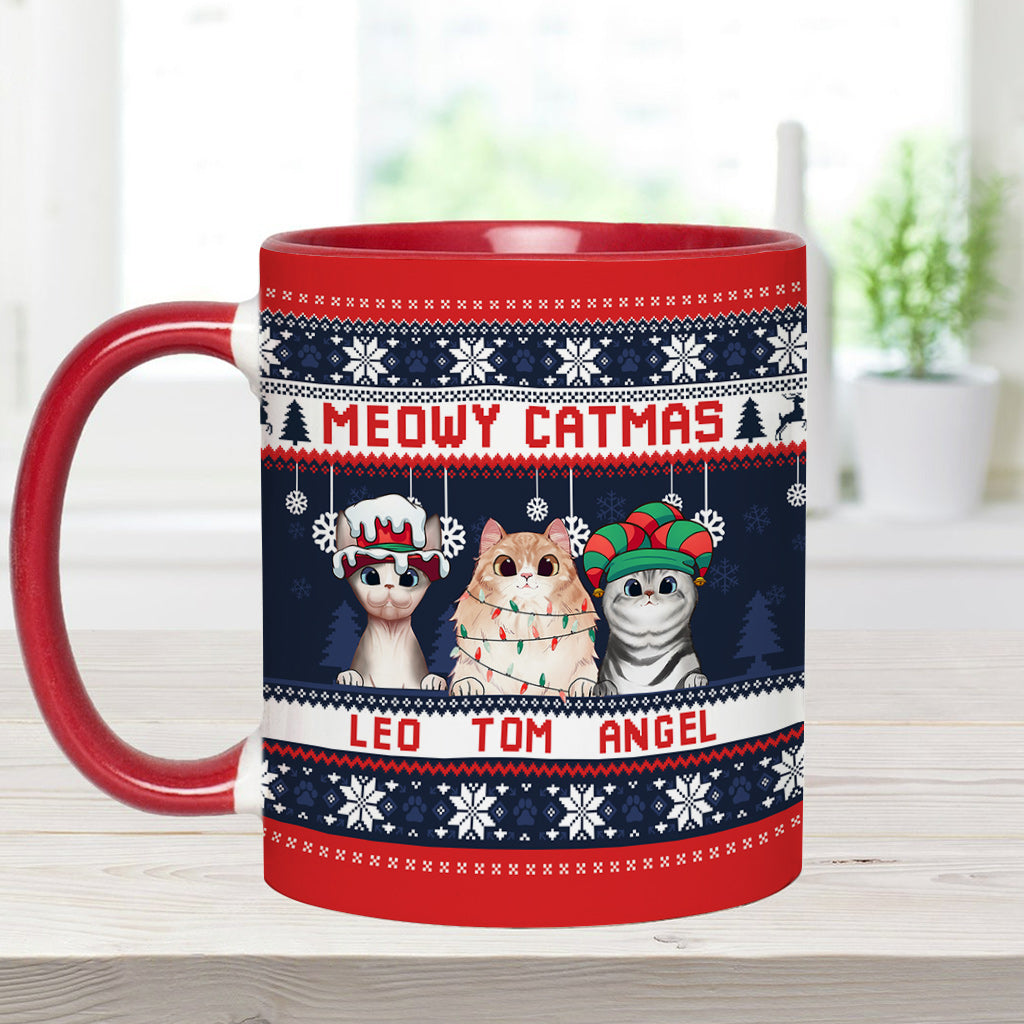 Cat Mom - Personalized Cat Accent Mug