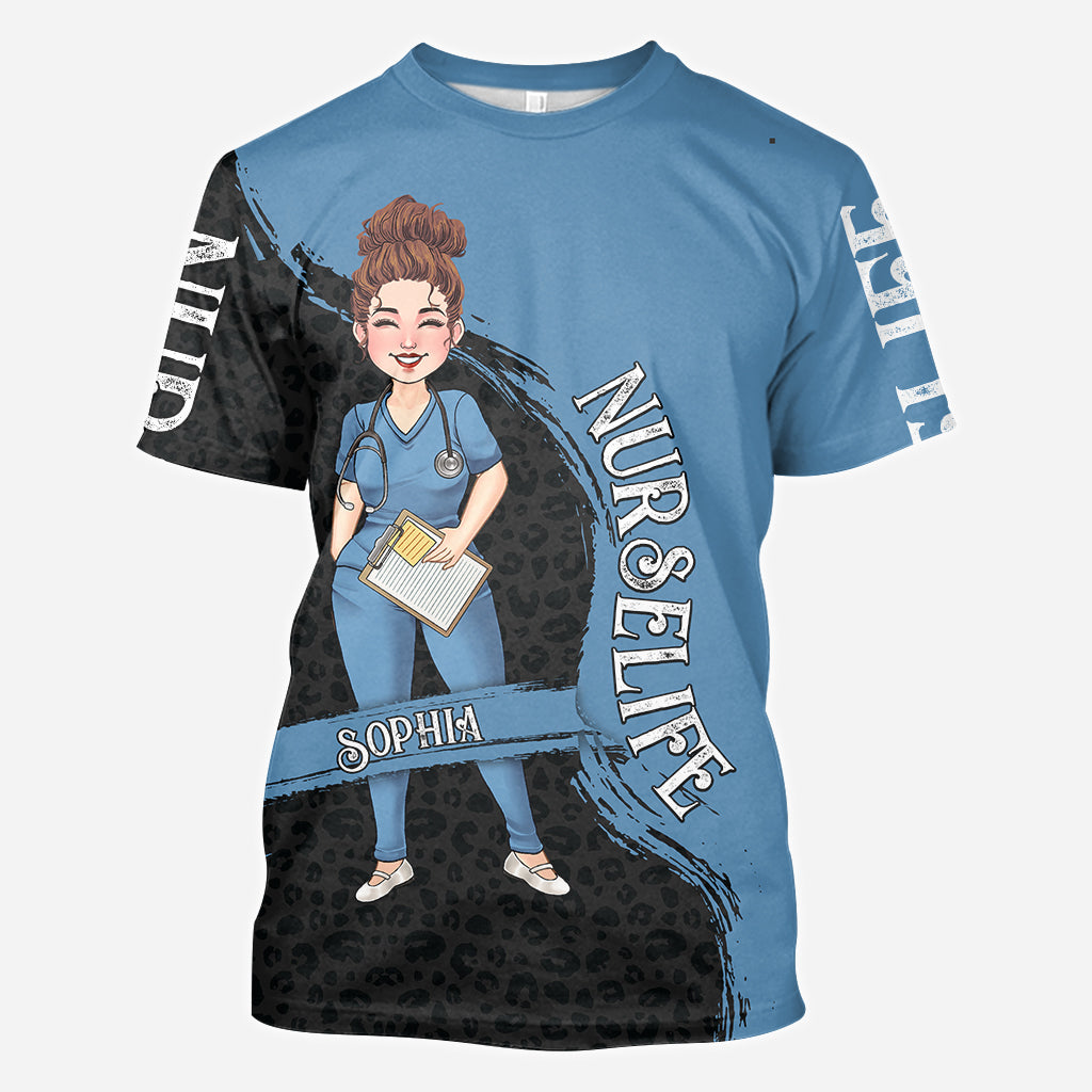 Das Leben als Krankenschwester – Geschenk für Mama, Ehefrau, Freundin oder Krankenschwester – Personalisiertes T-Shirt