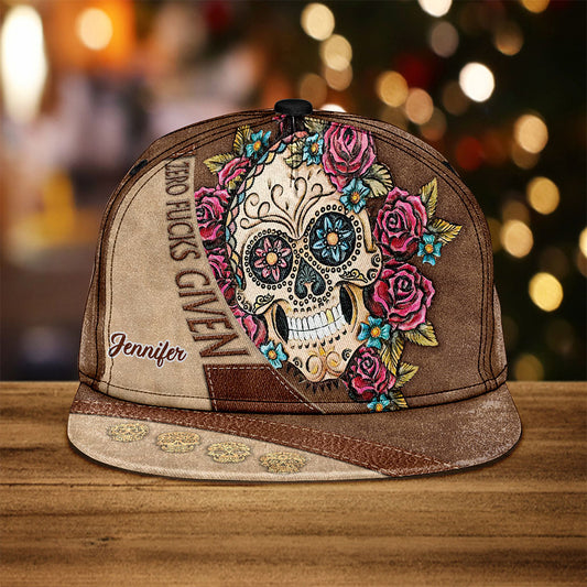 Zero F Given - Personalisierte Totenkopf-Snapback-Kappe