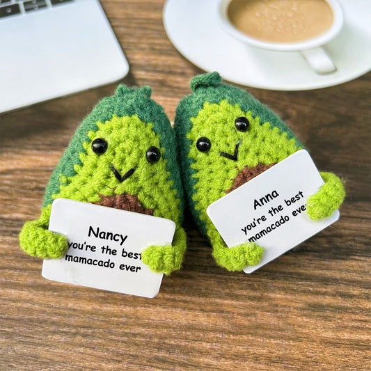 Best Mamacado Ever - Personalized Pregnancy Hand Knitted Figurine