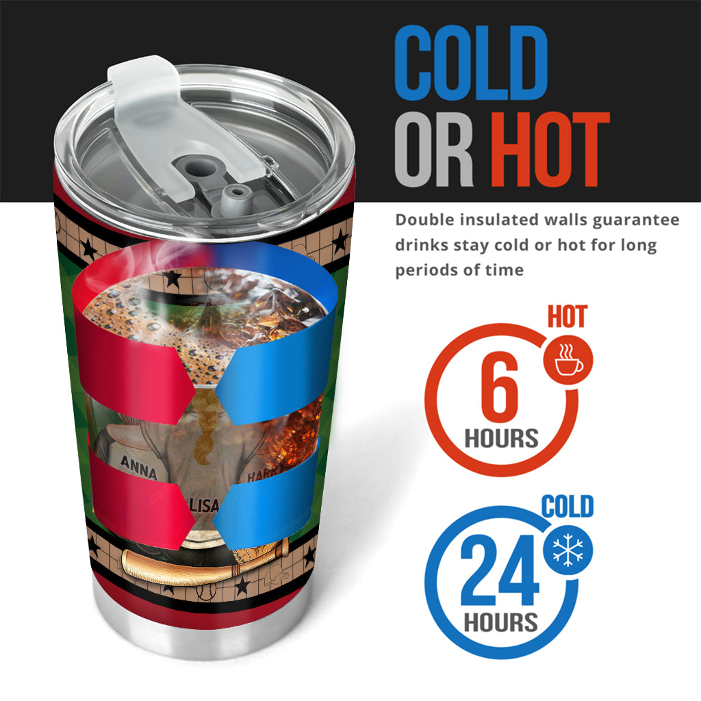 Mein Herz schlägt für dieses Spielfeld – personalisierter Baseball-Becher