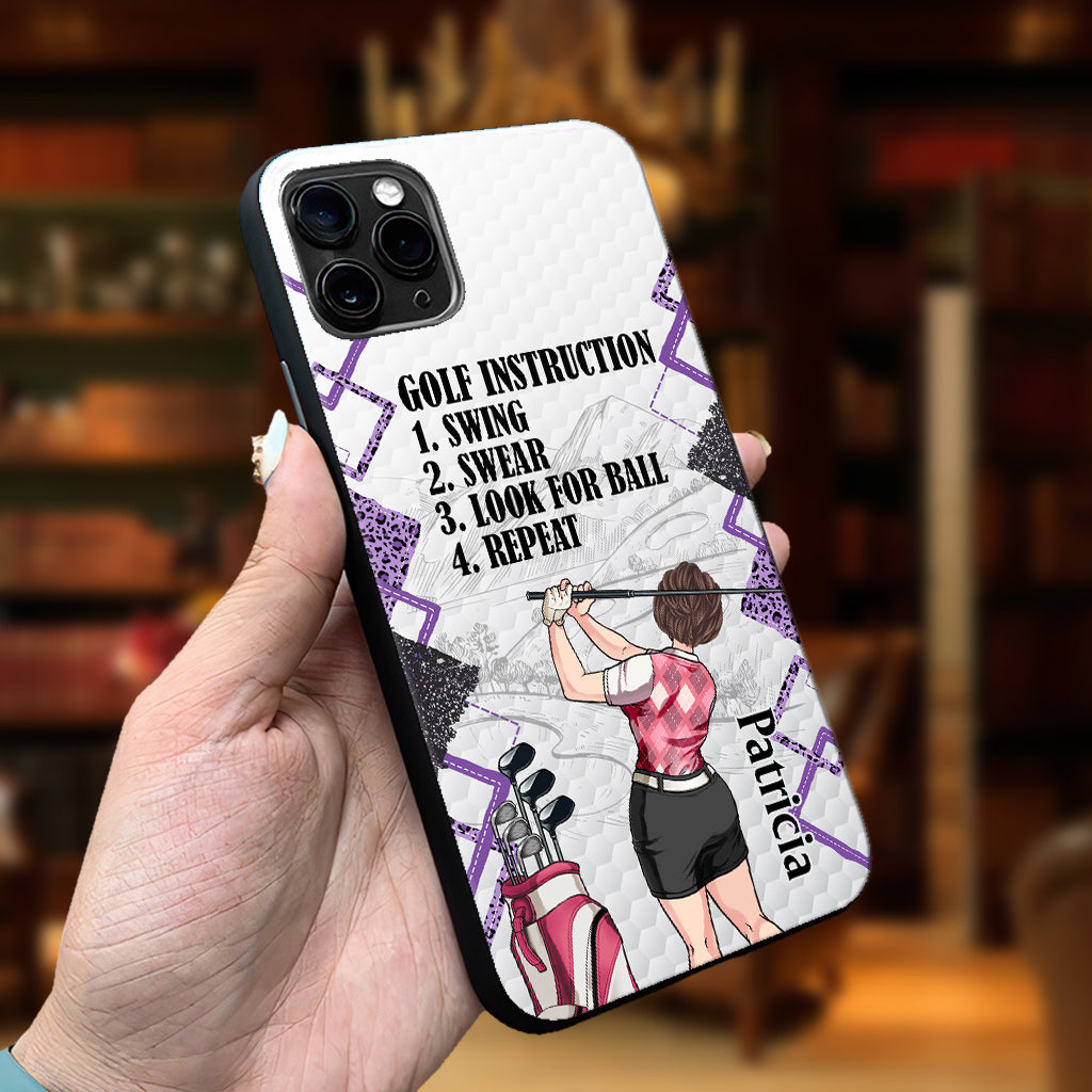 Just A Girl - Golf gift for her, wife, mom, grandma, girlfriend - Personalized Phone Case