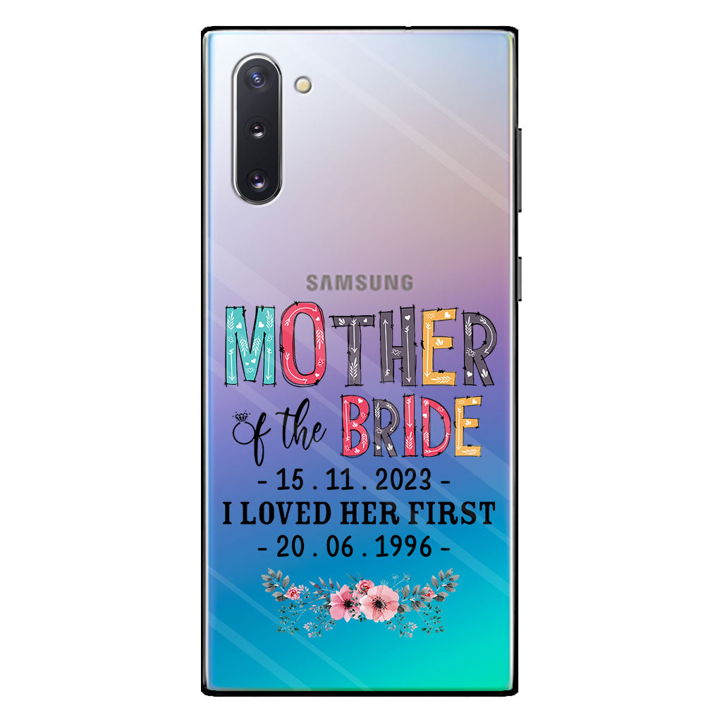 Mother Of The Bride - Personalized Mother Clear Phone Case