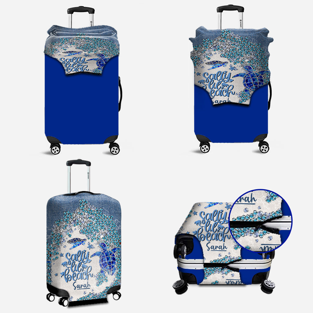 Turtle Bling – Personalisierte Gepäckhülle mit Schildkrötenmotiv