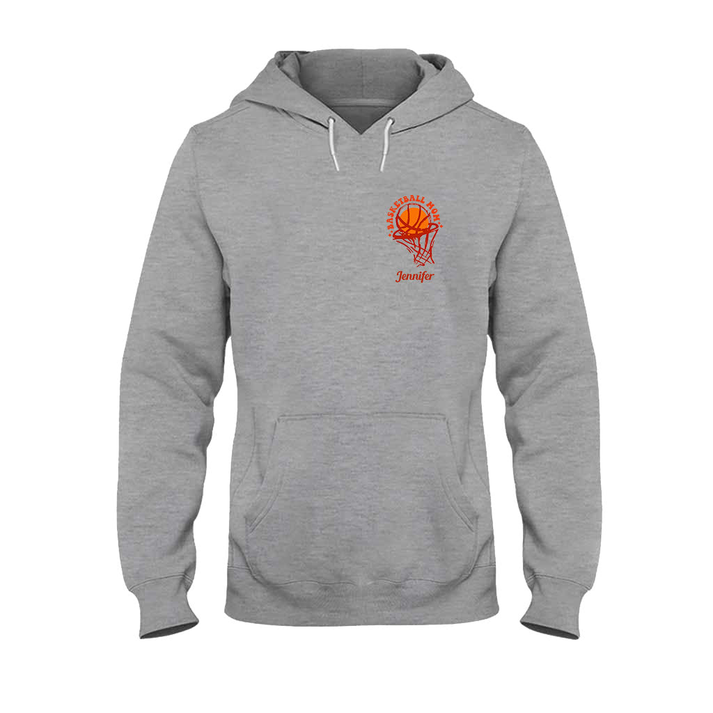 Basketball-Mama – Personalisiertes Basketball-T-Shirt und Hoodie