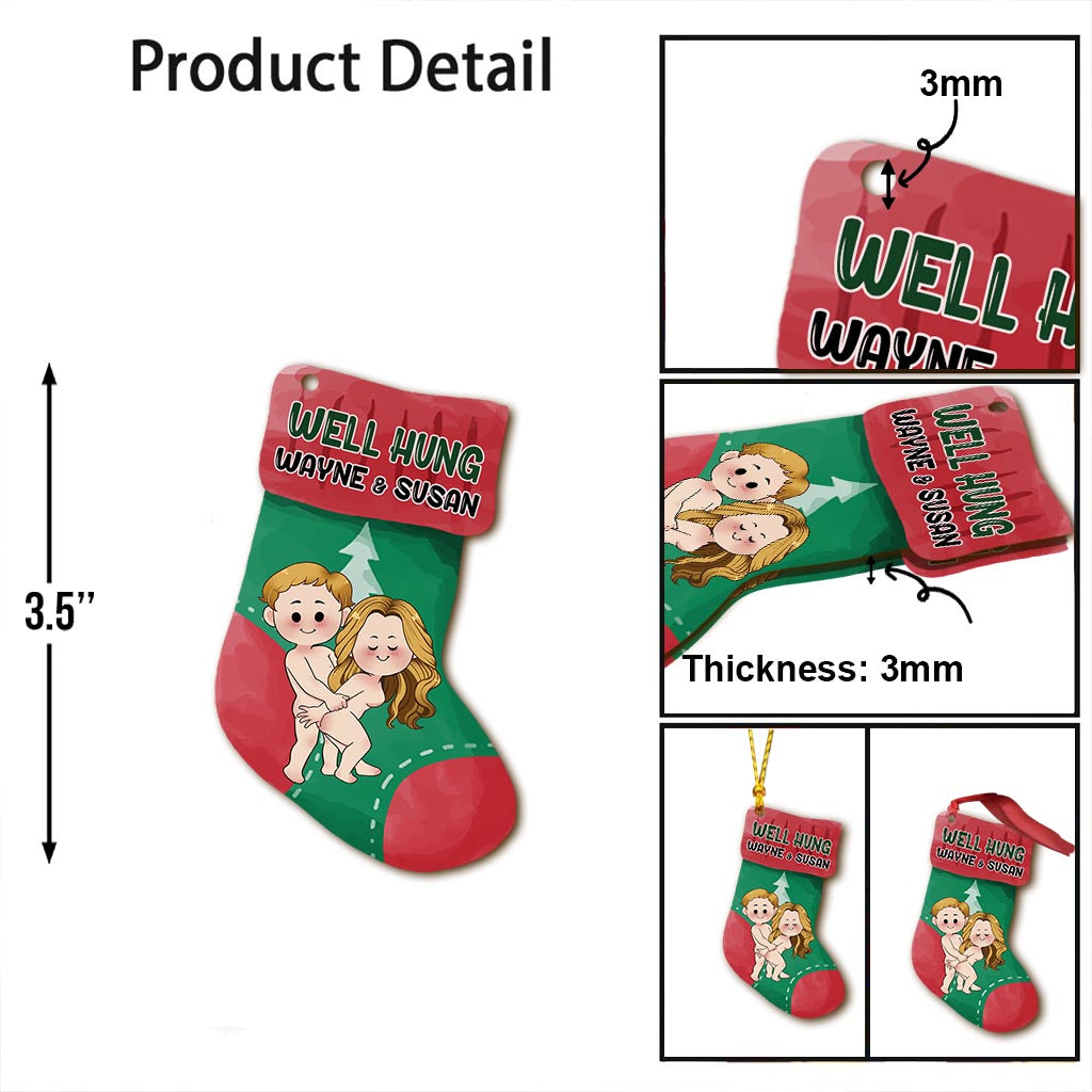 Well Hung - Personalized Couple Ornament