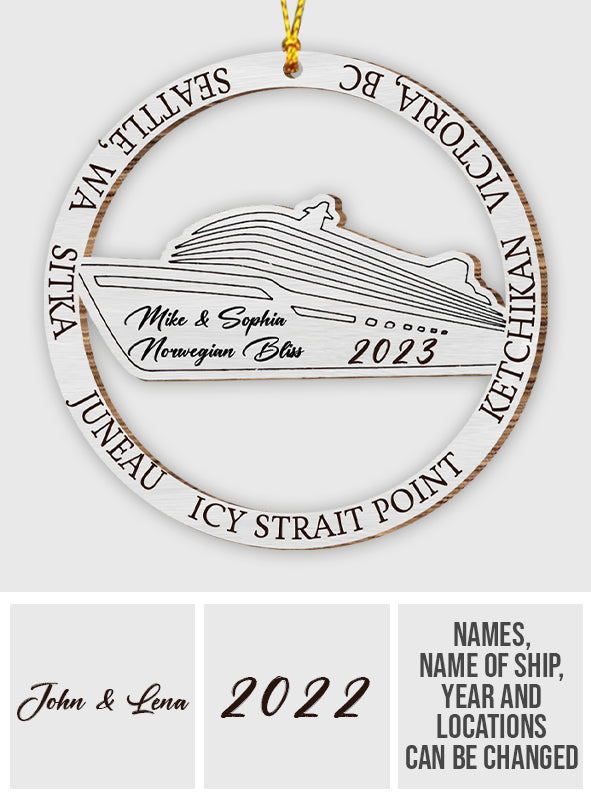 Love Cruising - Personalized Cruising Ornament