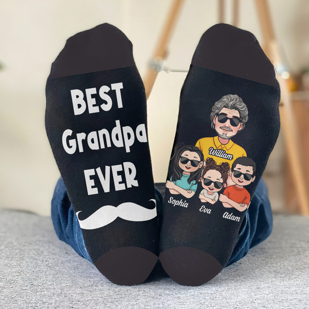 Der beste Opa aller Zeiten – personalisierte Opa-Socken