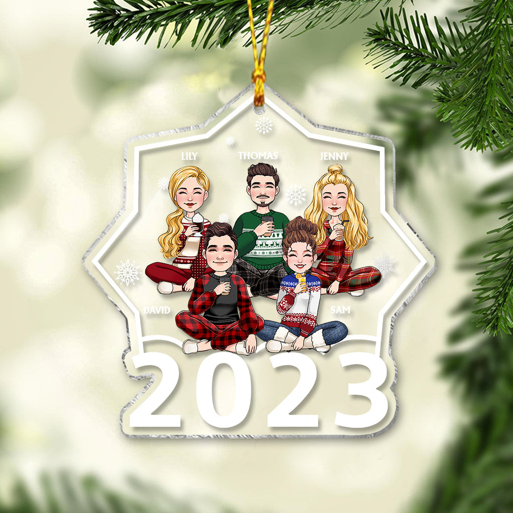 Frohe Weihnachten – Personalisierter transparenter Familienschmuck