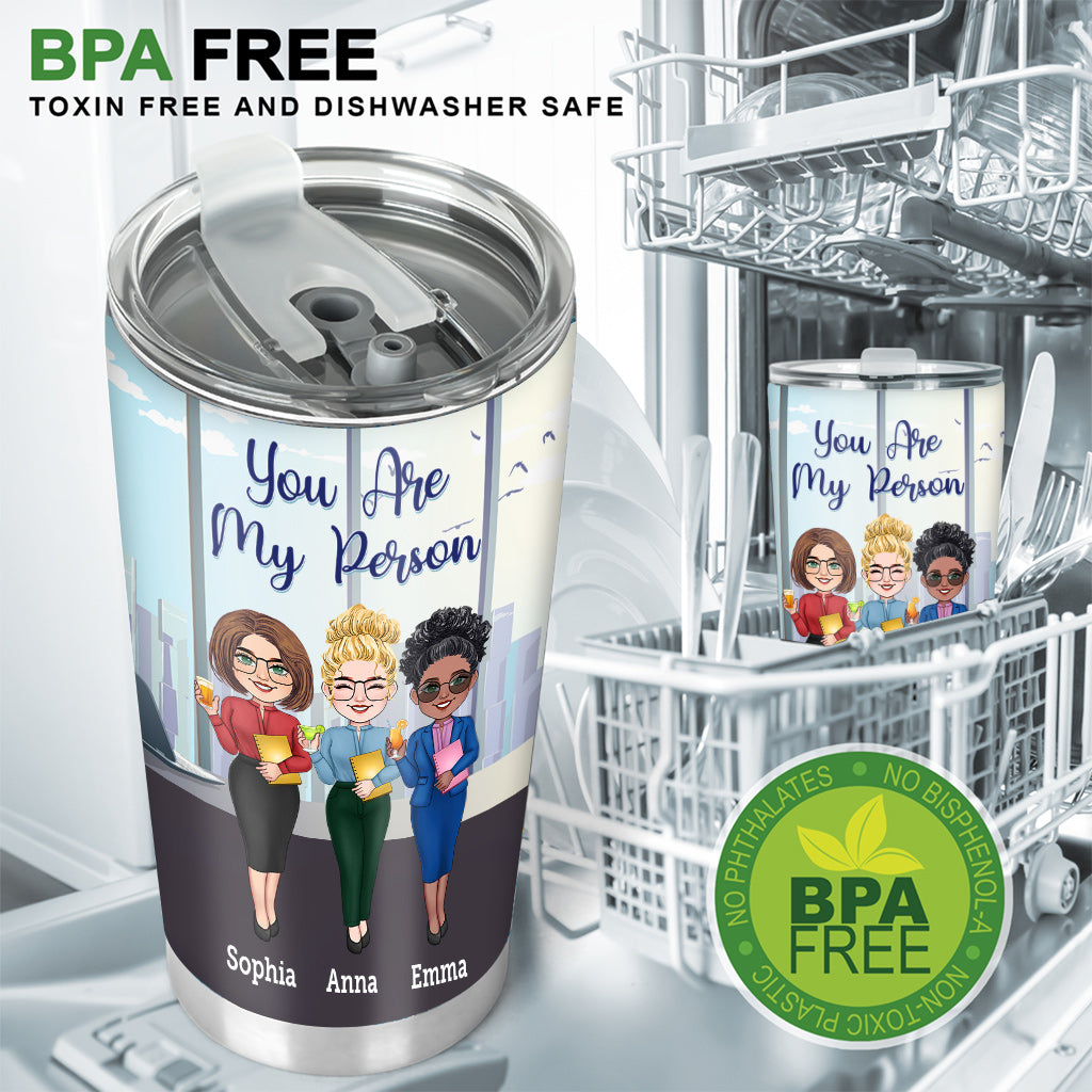 Du bist mein Mensch – personalisierter Kollegen-Trinkbecher