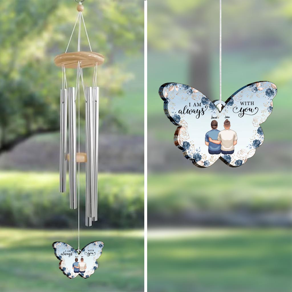 Ich bin immer bei dir – personalisiertes Gedenk-Windspiel