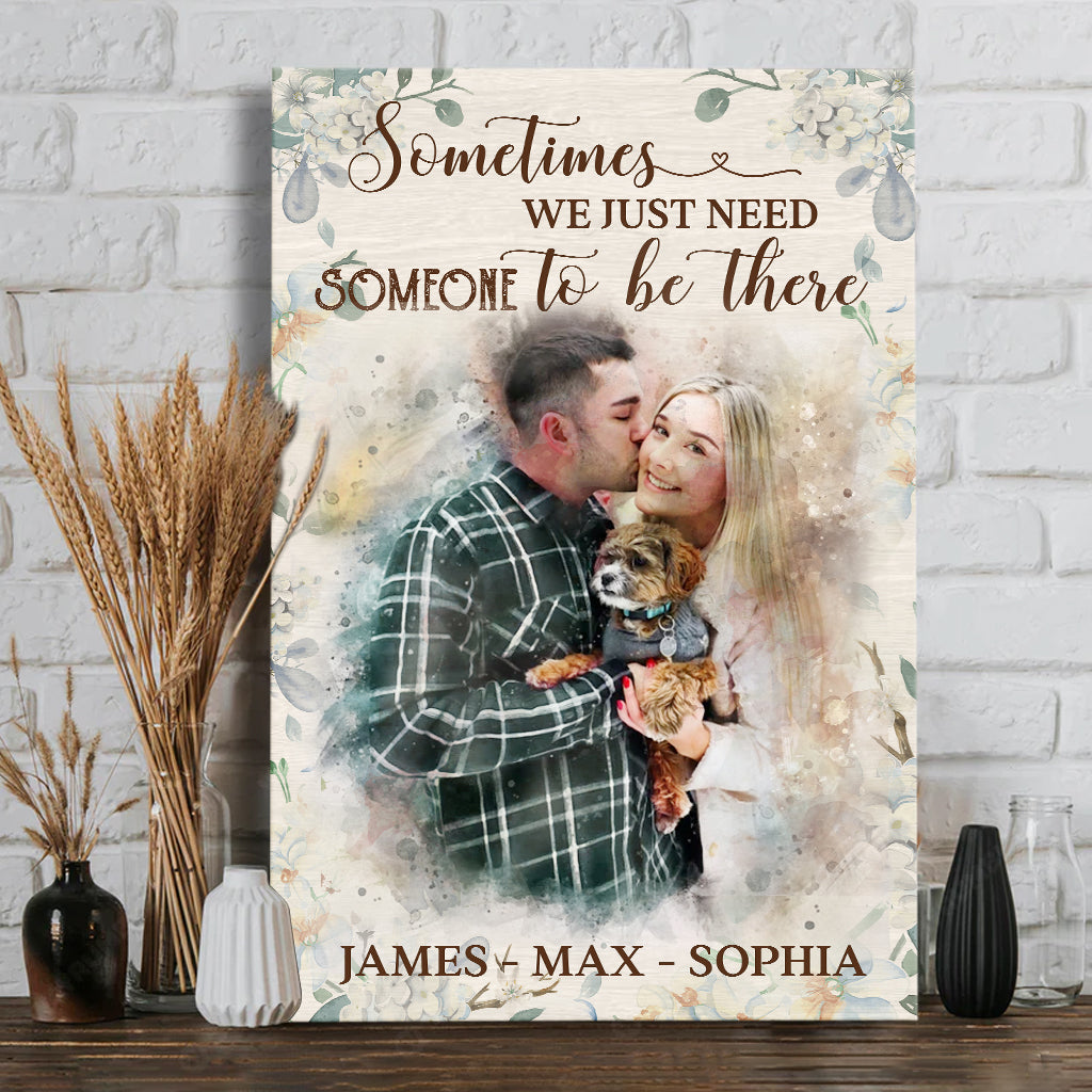 Aquarellmalerei – Personalisierte Hundeleinwand und Poster
