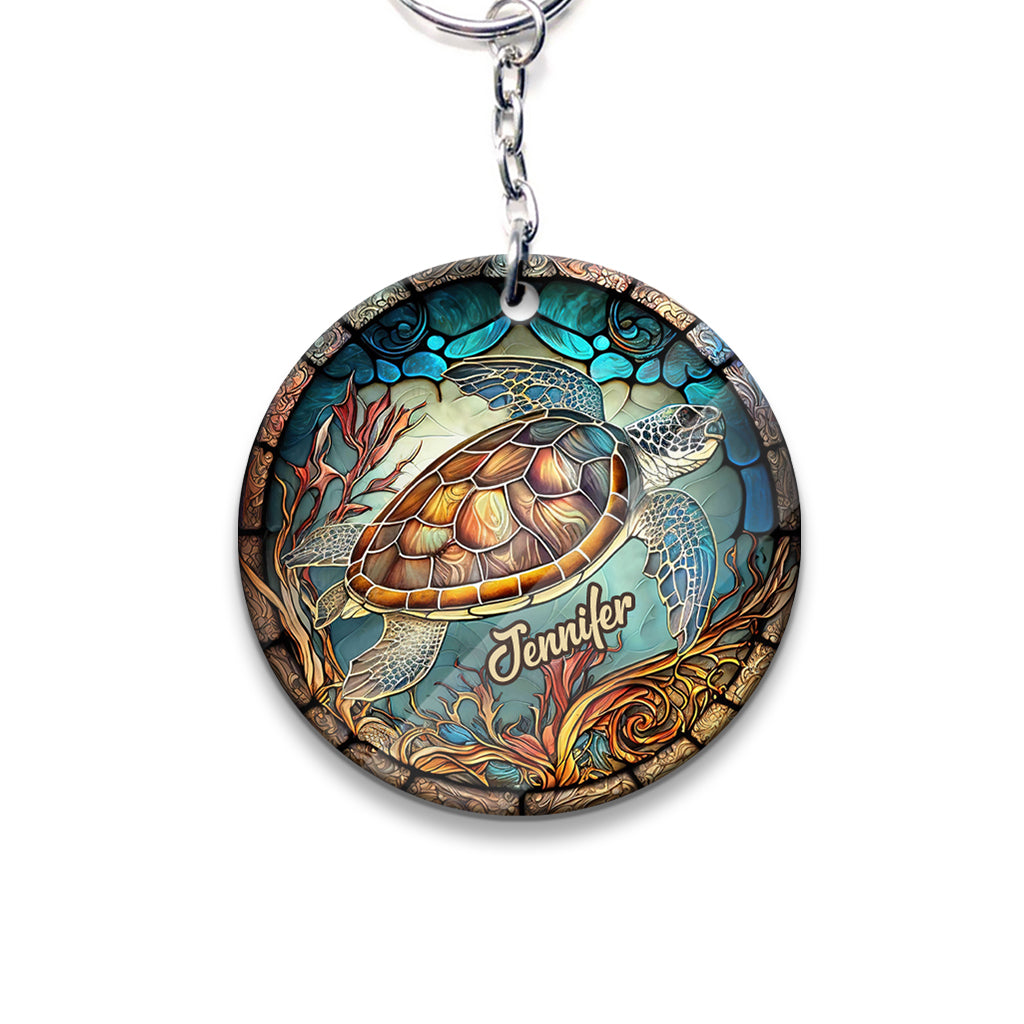 Love Turtles - Personalized Turtle Keychain