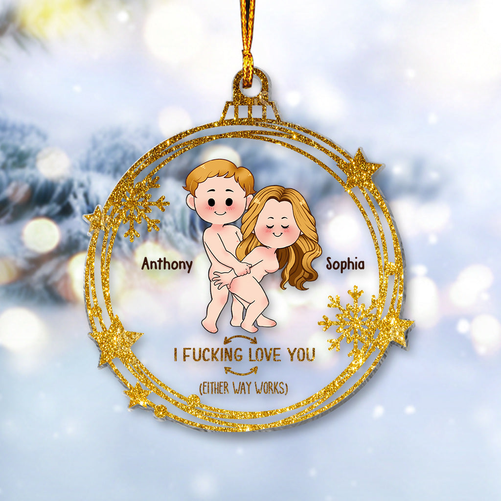 Ich liebe dich – Personalisierter transparenter Pärchen-Anhänger