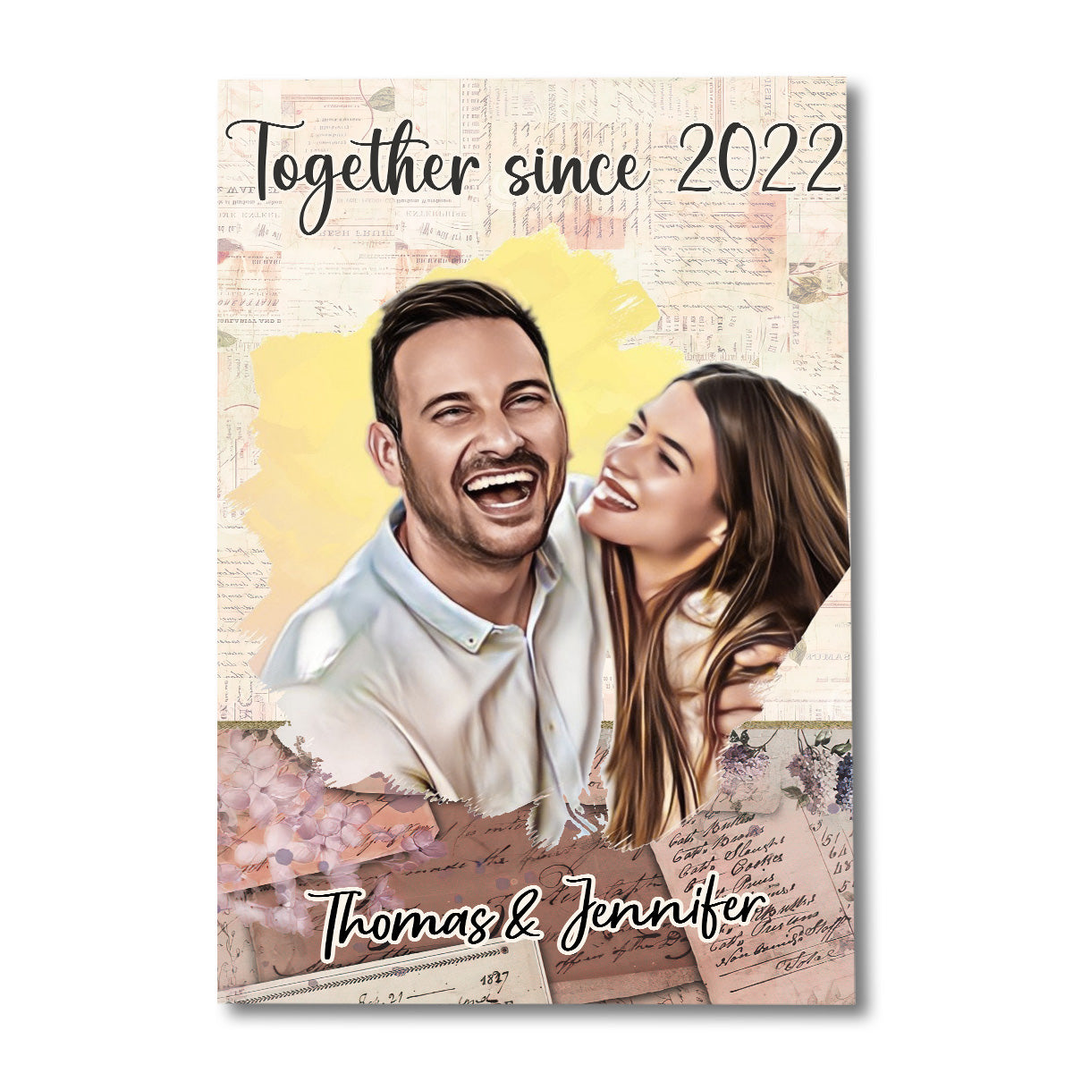 Together Since - Personalized Couple Canvas And Poster